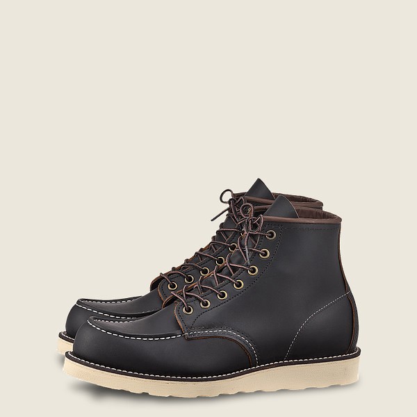 Red Wing Heritage Bot Erkek - Classic Moc - 6-Inch Prairie Deri - Siyah - 09RCAFSGM